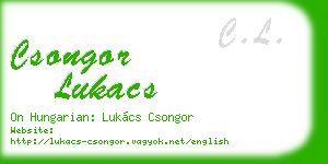 csongor lukacs business card