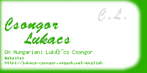 csongor lukacs business card